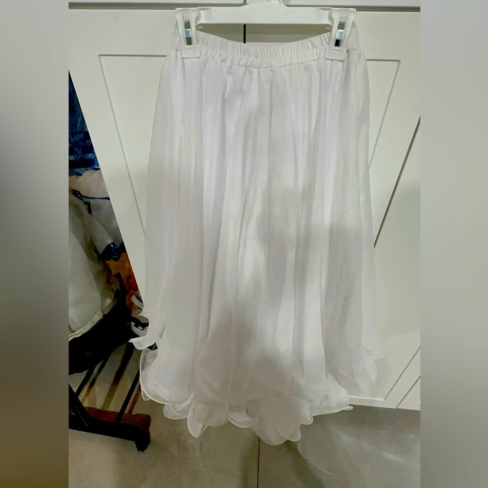 Belly Dance White Skirt